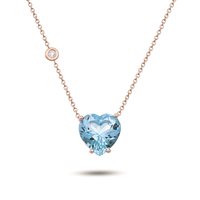 Collar Dezulian Gioielli Mujer La Vie en Rose in Oro Topazio 7.35 Ct PCU12 TP SKY - PCU12 TP SKY